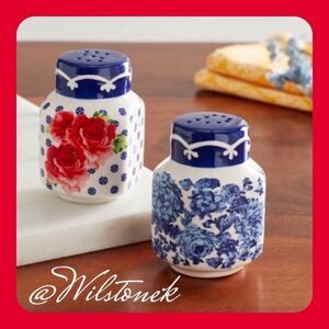 The Pioneer Woman Frontier Rose salt & pepper shakers